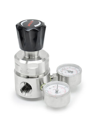 quality Reductores de presión de acero inoxidables de los SS 316 de alta presión del regulador del indicador del doble 3500psi factory