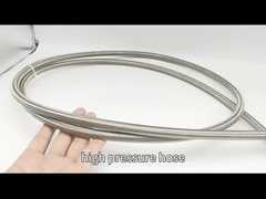 1/4 NPTF Acero inoxidable 316 de alta presión Flexible Hidráulico Oxígeno Gas natural Tubo de llenado de manguera