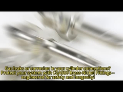 Fittings de tubos de acero inoxidable de 1/4 de pulgada con conexión masculina y latón niquelado